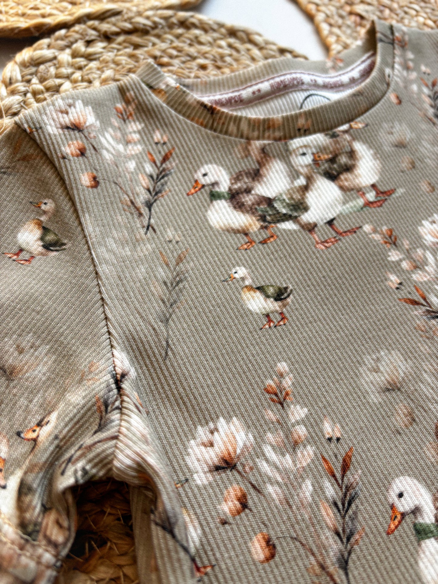 Žebrované tričko Duck