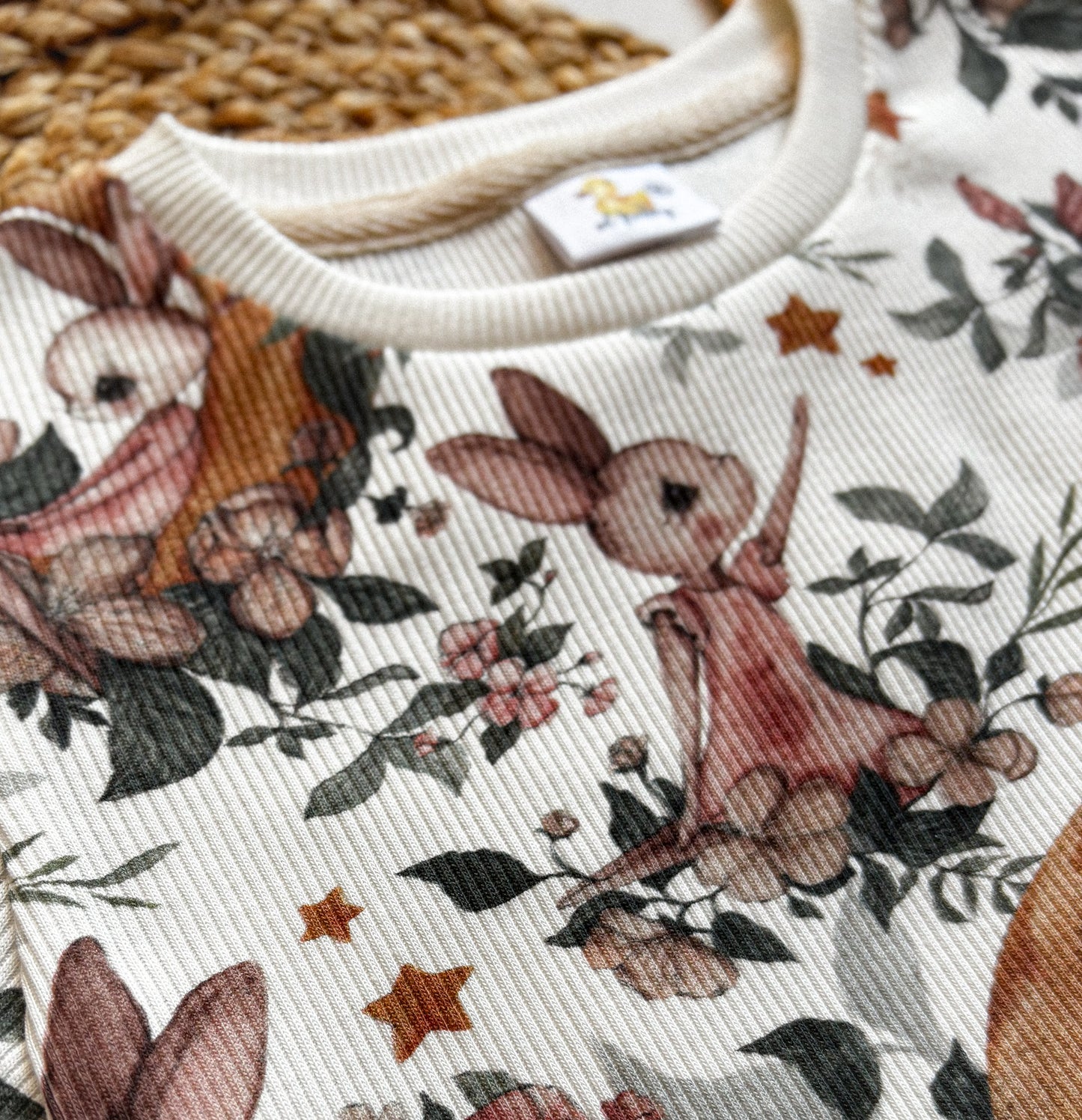 Žebrované tričko s dlouhým rukávem Bunny