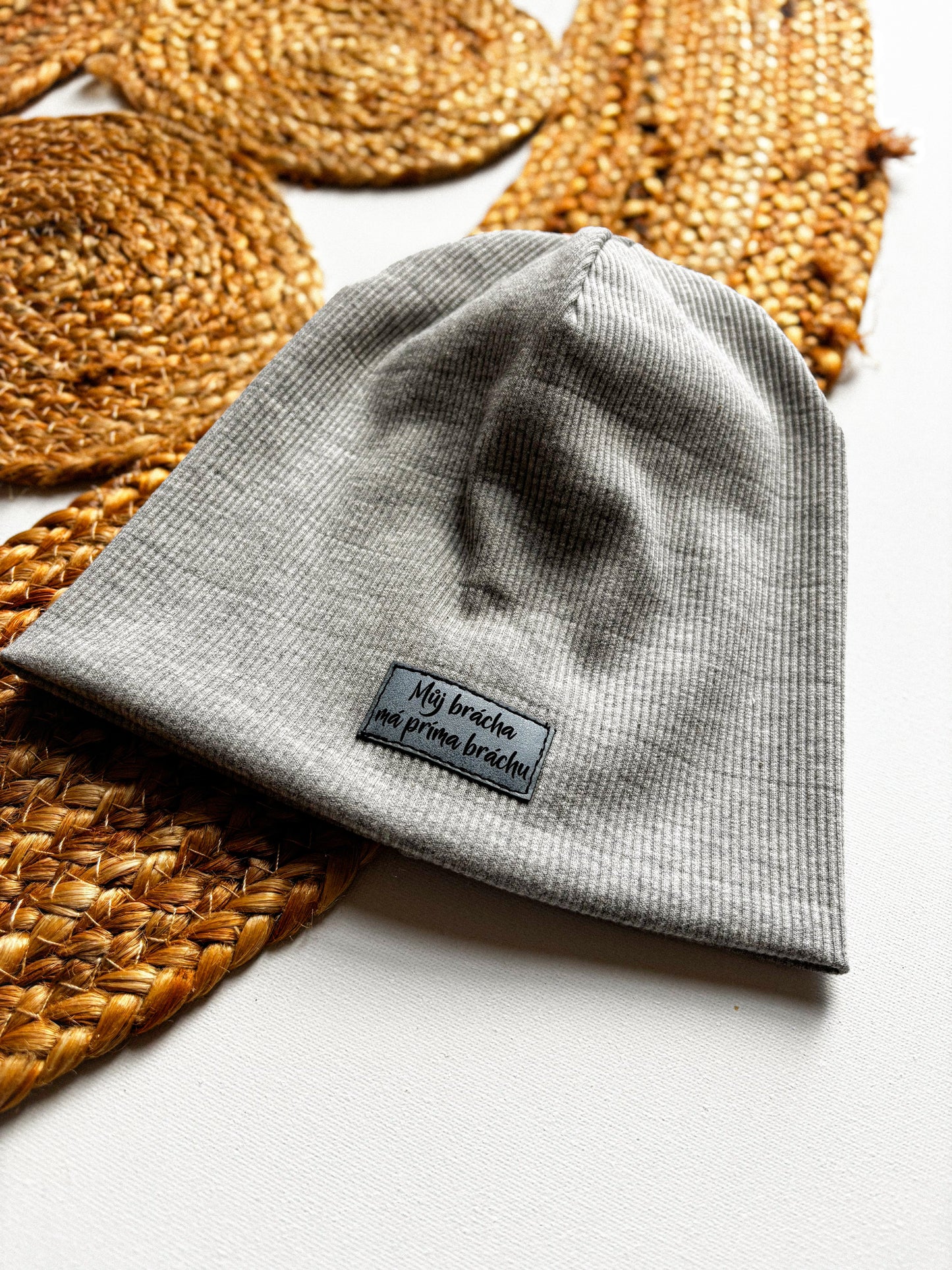 Žebrovaná čepice Grey Bráchové