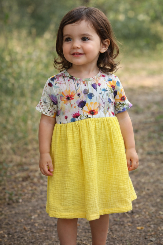 Šaty z kombinovaných materiálů