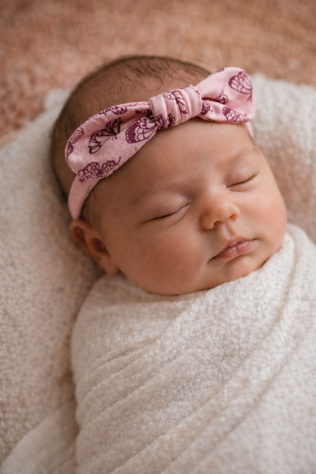 Newborn čelenka - Butterfly