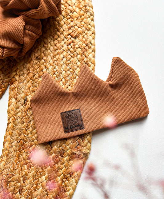 Žebrovaná korunka Brown