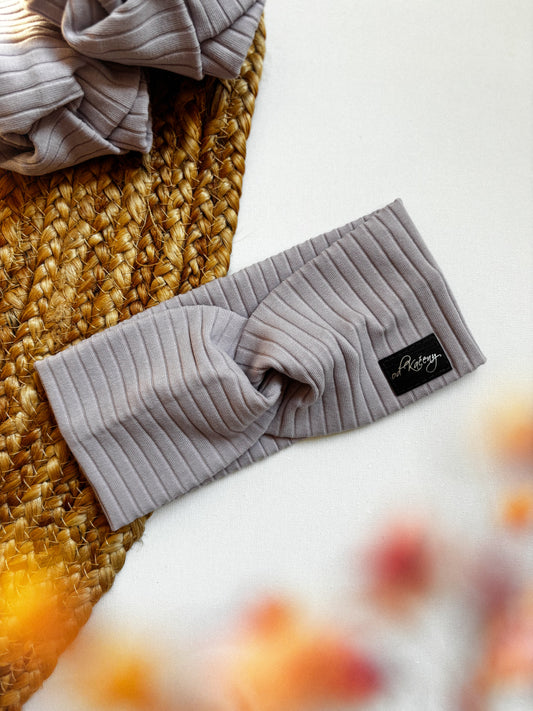 Žebrovaná čelenka Lila