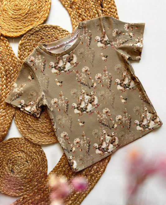 Žebrované tričko Duck