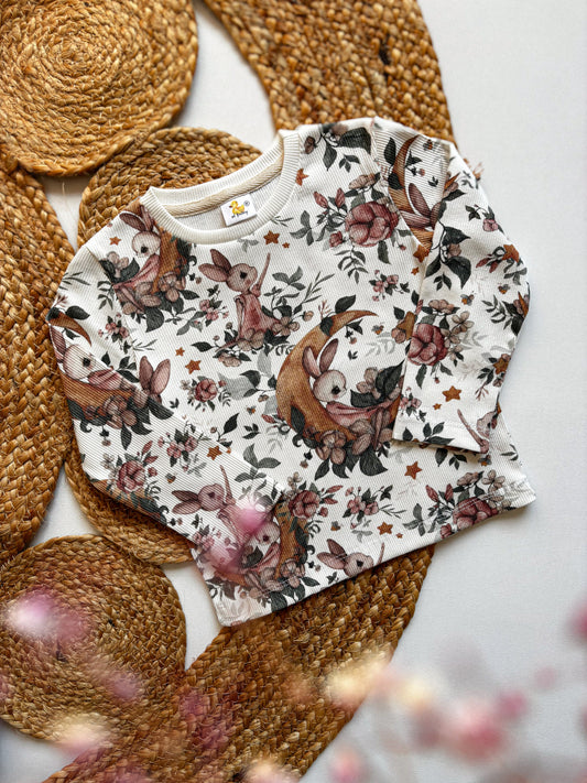 Žebrované tričko s dlouhým rukávem Bunny