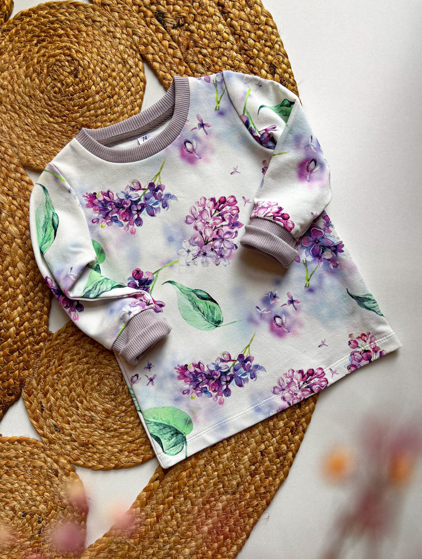 Mikinové šaty Flowers