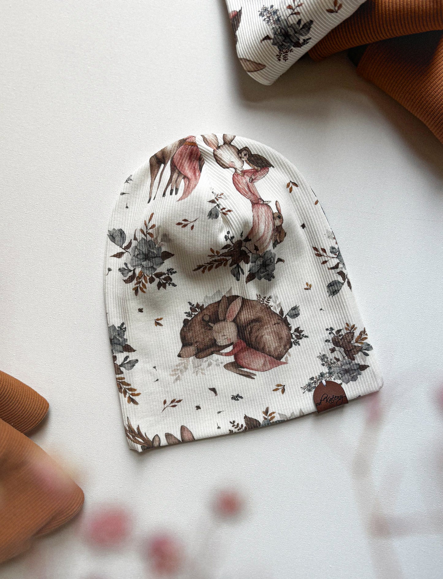 Žebrovaná čepice Bunny