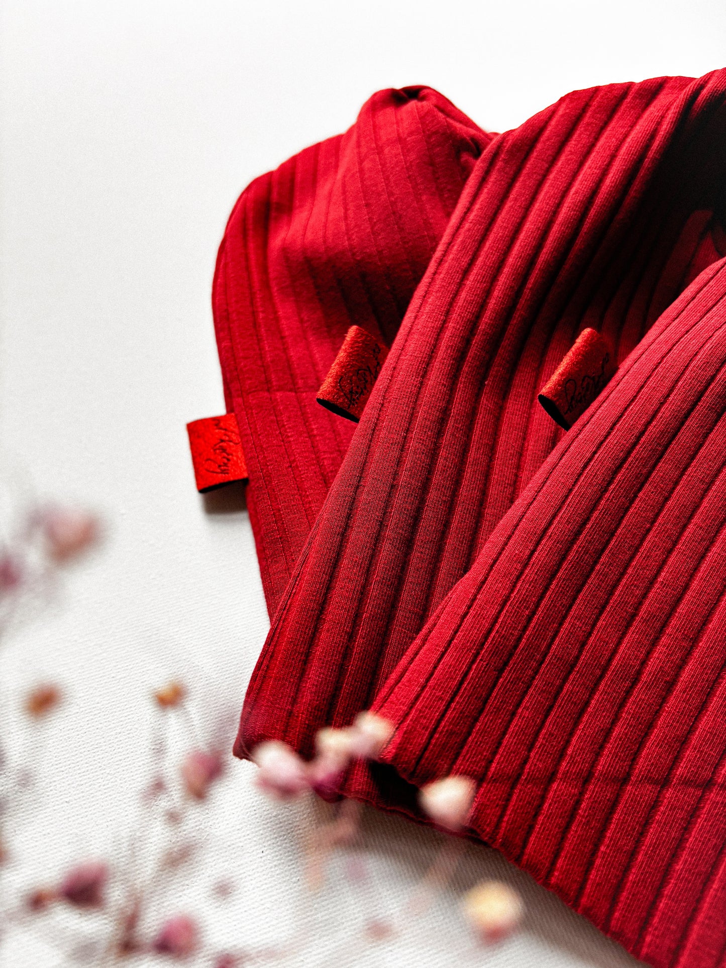 Žebrovaná čepice Bordo