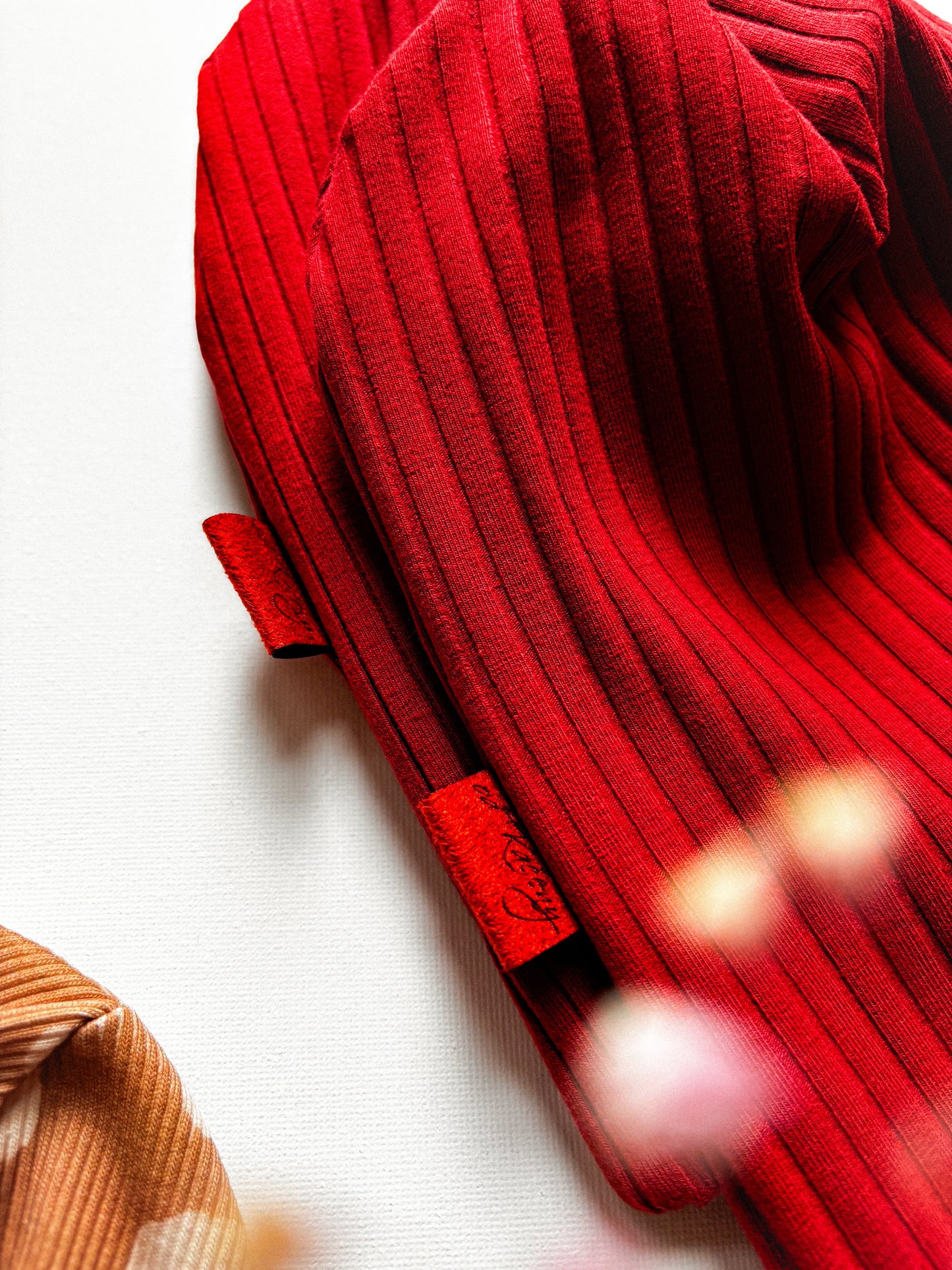 Žebrovaná čepice Bordo