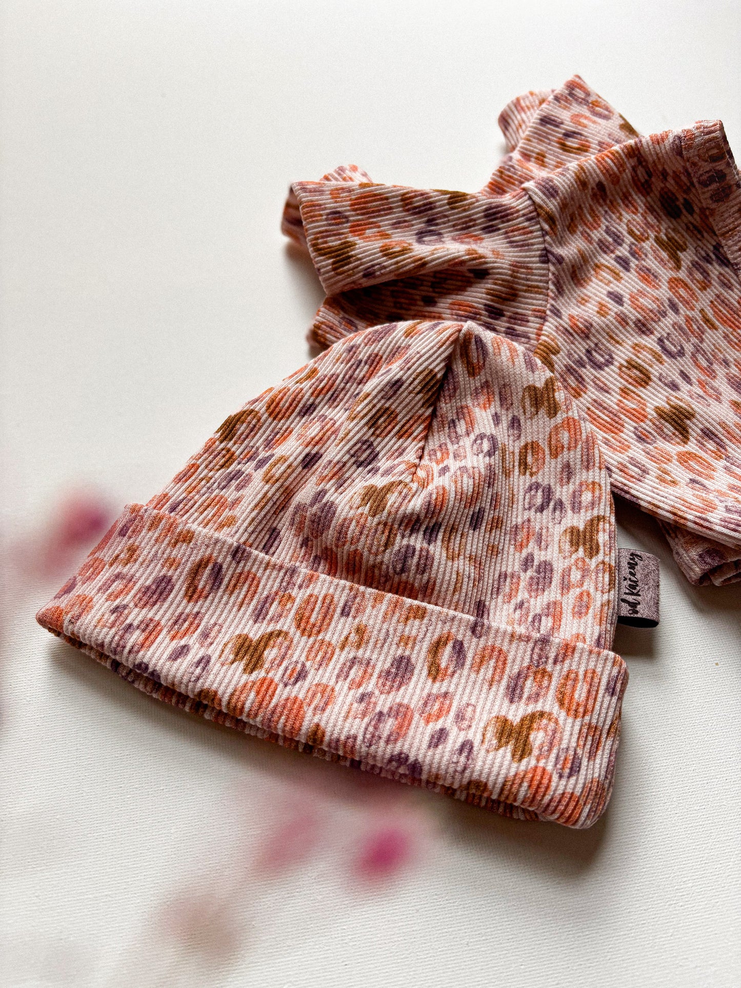 Žebrovaná čepice Pink Gepard