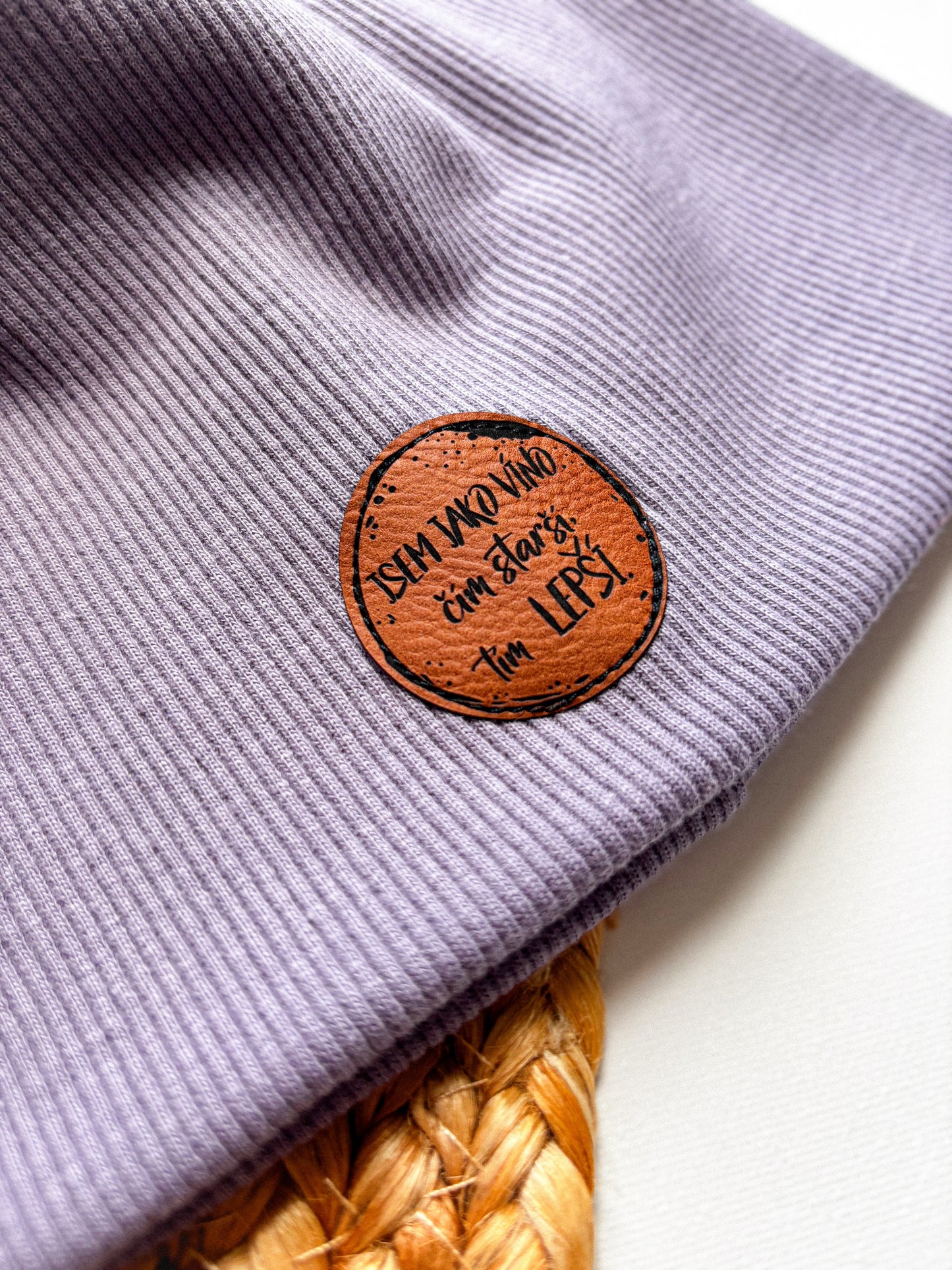 Žebrovaná čepice Purple Dámská