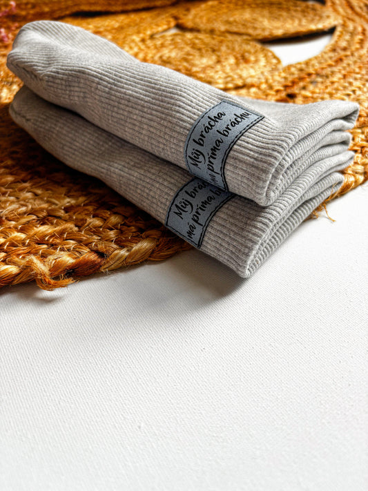 Žebrovaná čepice Grey Bráchové