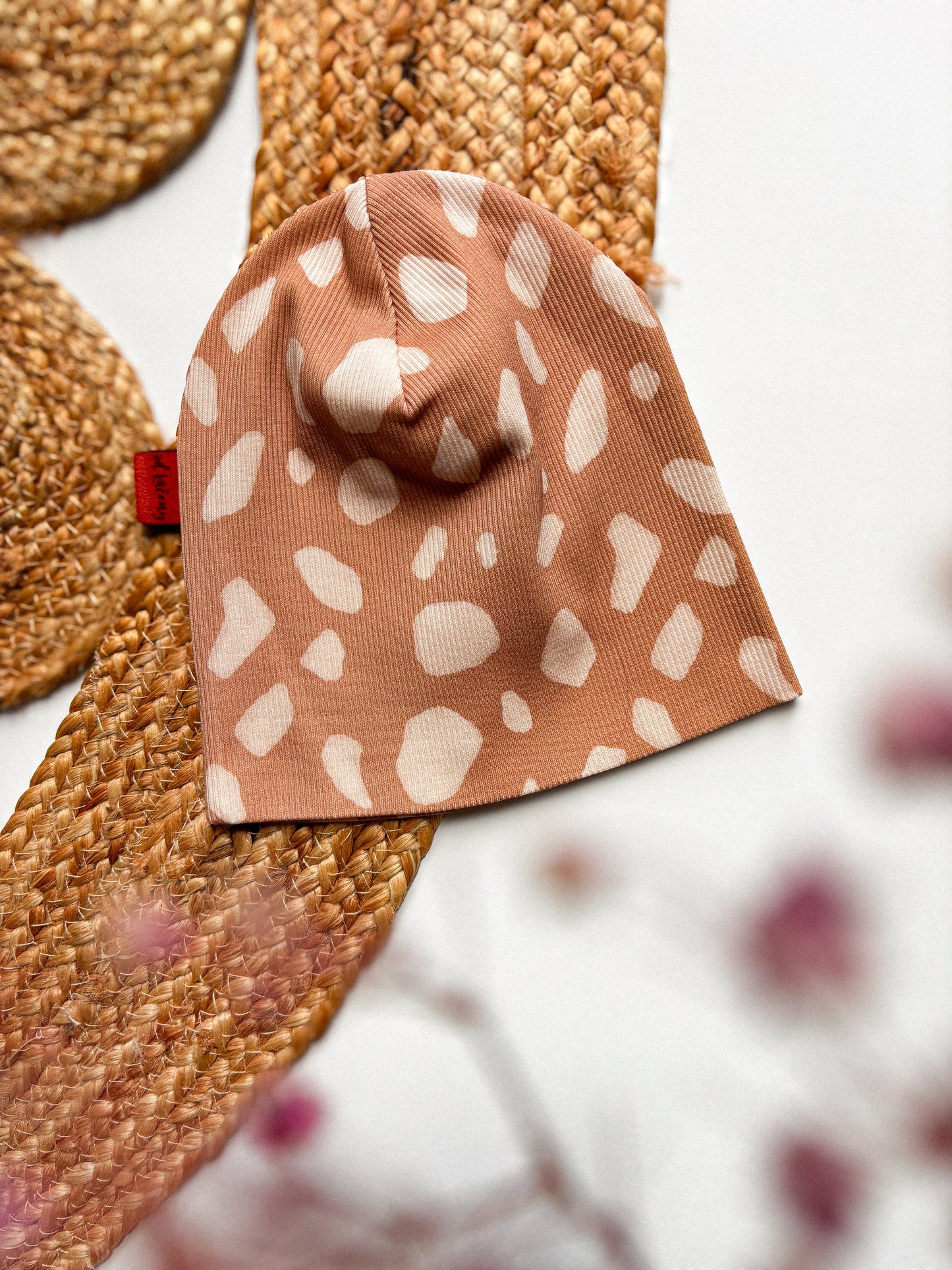 Žebrovaná čepice Brown Safari